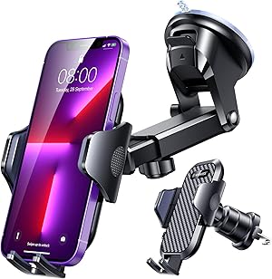 VANMASS 2026【Militär-Klasse】Handyhalterung Auto Upgrade【Stärkste Saugnapf & Lüftungshaken】4 in 1 Handy Halterung Auto 360° Drehbar Handyhalter Auto Armaturenbrett Scheibe Wand für iPhone Samsung usw