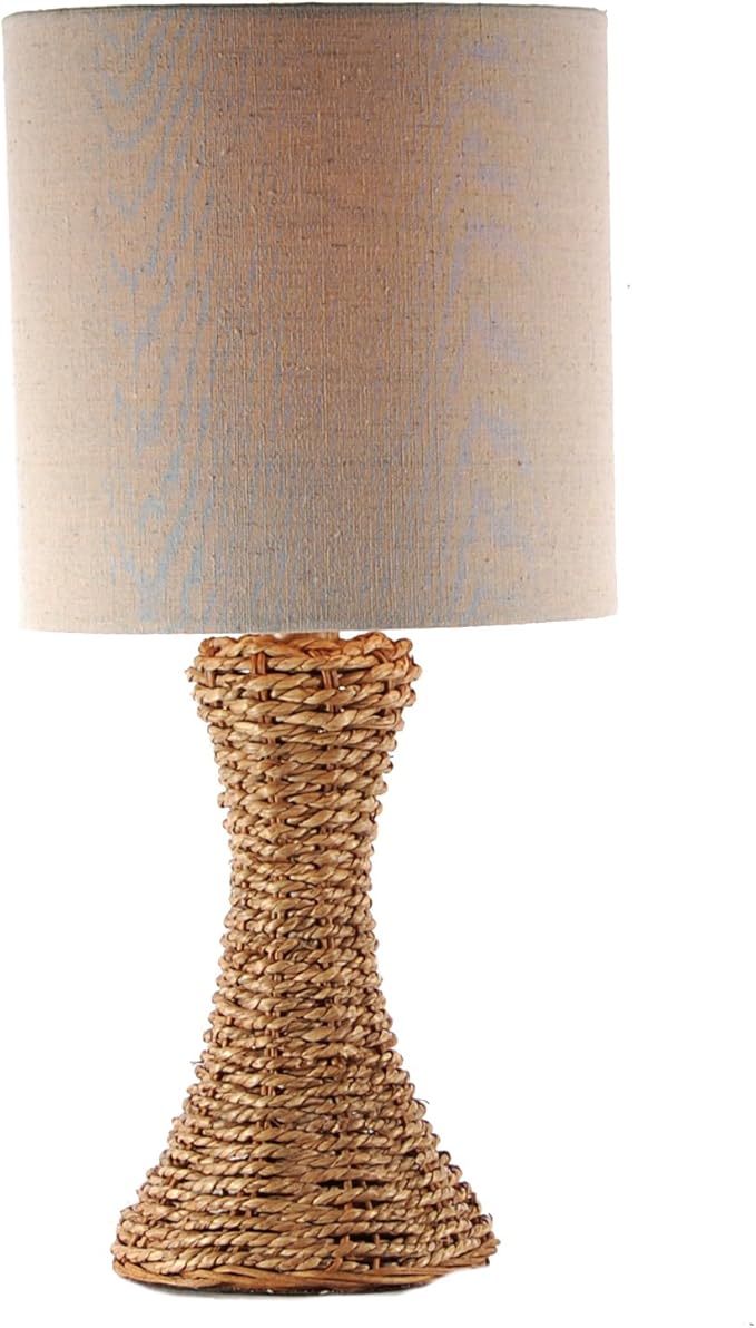 Small Jute Accent Table Lamp