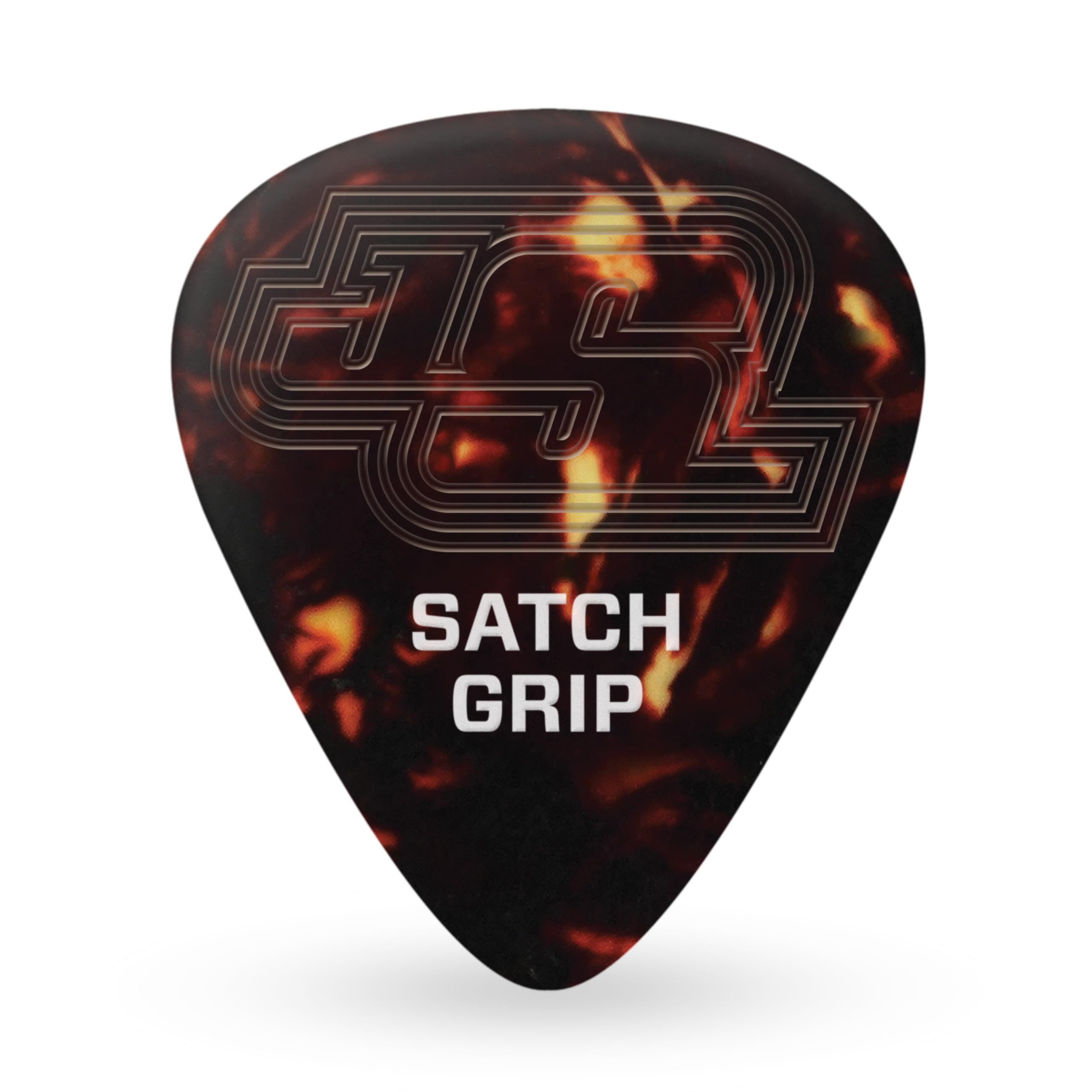 D'Addario Joe Satriani Satch Grip Picks - Anti-Slip Duragrip, Celluloid Guitar Picks - Extra Heavy (1.25mm), 5 Pack