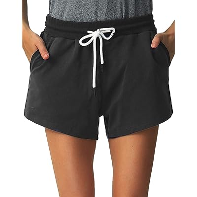 Black sweatpant shorts womens Outlet