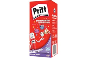 Pritt Paper Mache Craft Paste, 125 g Powder, Safe for Children, Washable with Warm Water, Free from Preservatives and Solvent
