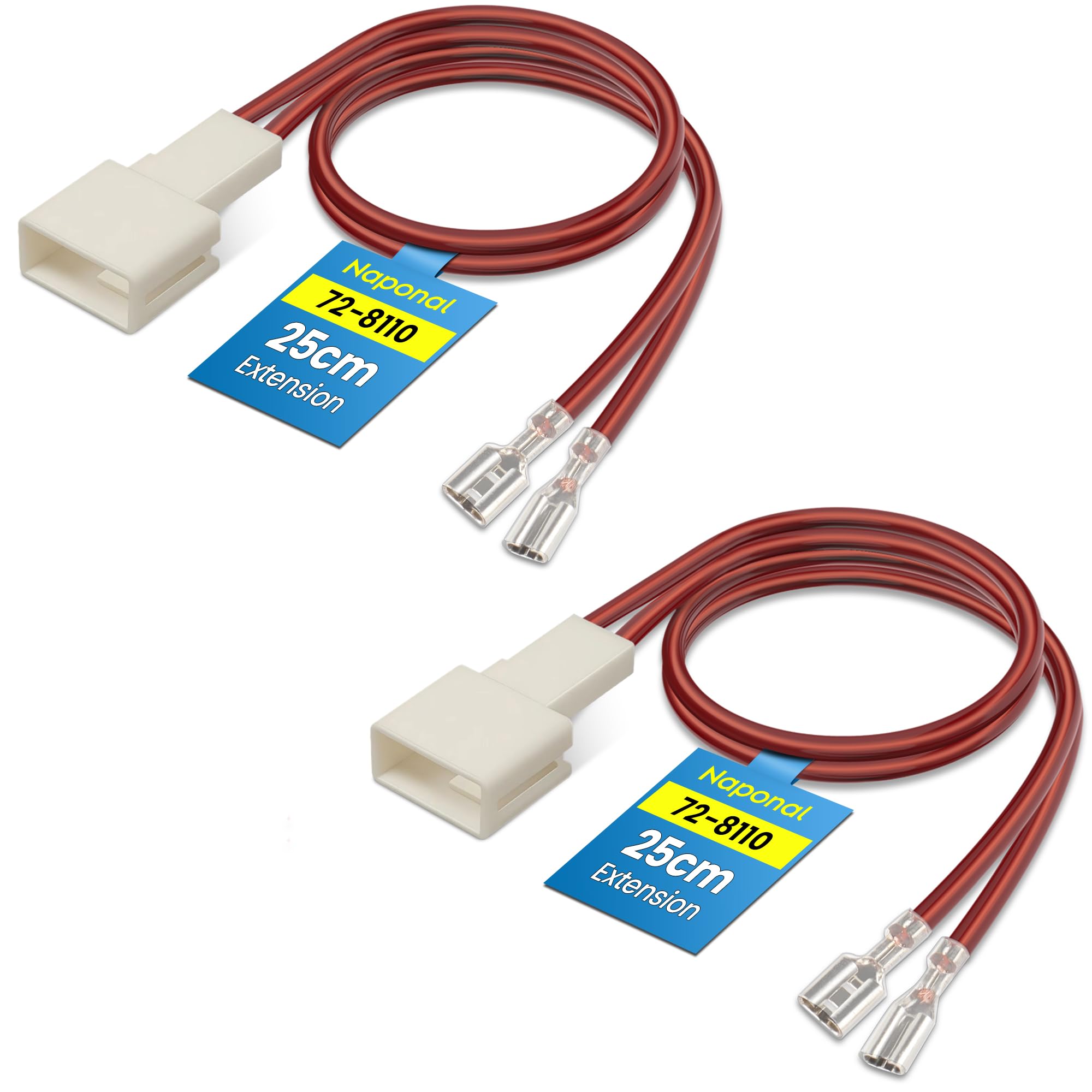 Photo 1 of 72-8110 Speaker Harness,Thicker and Longer Speaker Wire Cable,Professional Car Door Speaker Wiring Harness Adapter Connector Plug for Toyota RAV4 Camry 4Runner Highlander Scion Forester(2PCS)