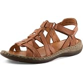 Spring Step Nyxelle Women&rsquo;s Gladiator Leather Sandal with Soft Footbed Comfort