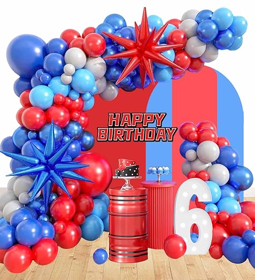 Birthday Spider Balloons Garland Birthday Party Decorations for Spider Theme Party Supplies