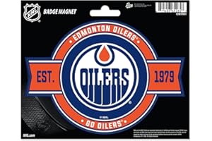 Rico Industries NHL Hockey Edmonton Oilers Standard Badge Magnet - for Car, Fridge