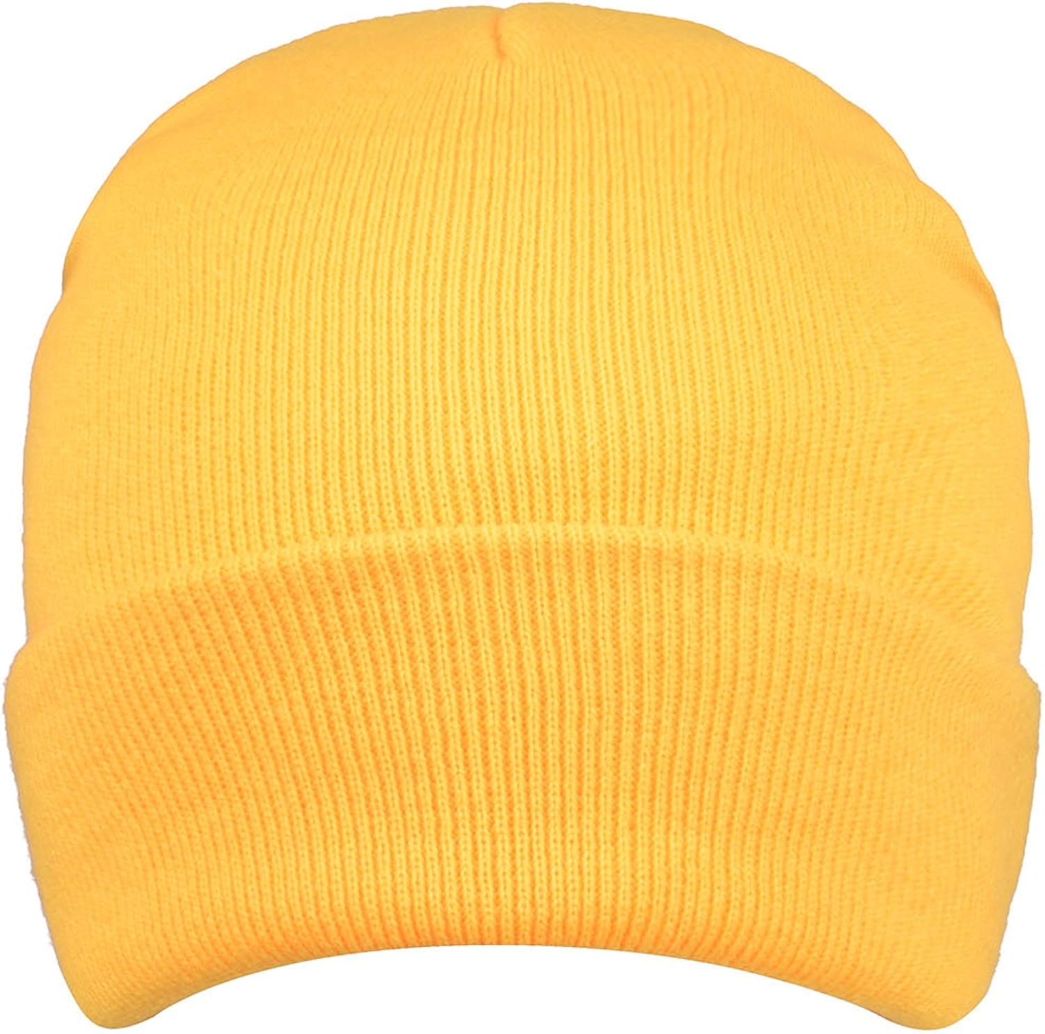 JIERKU Yellow Skull Cap Cool Winter Hat Yellow Winter Hat Fashion Hat