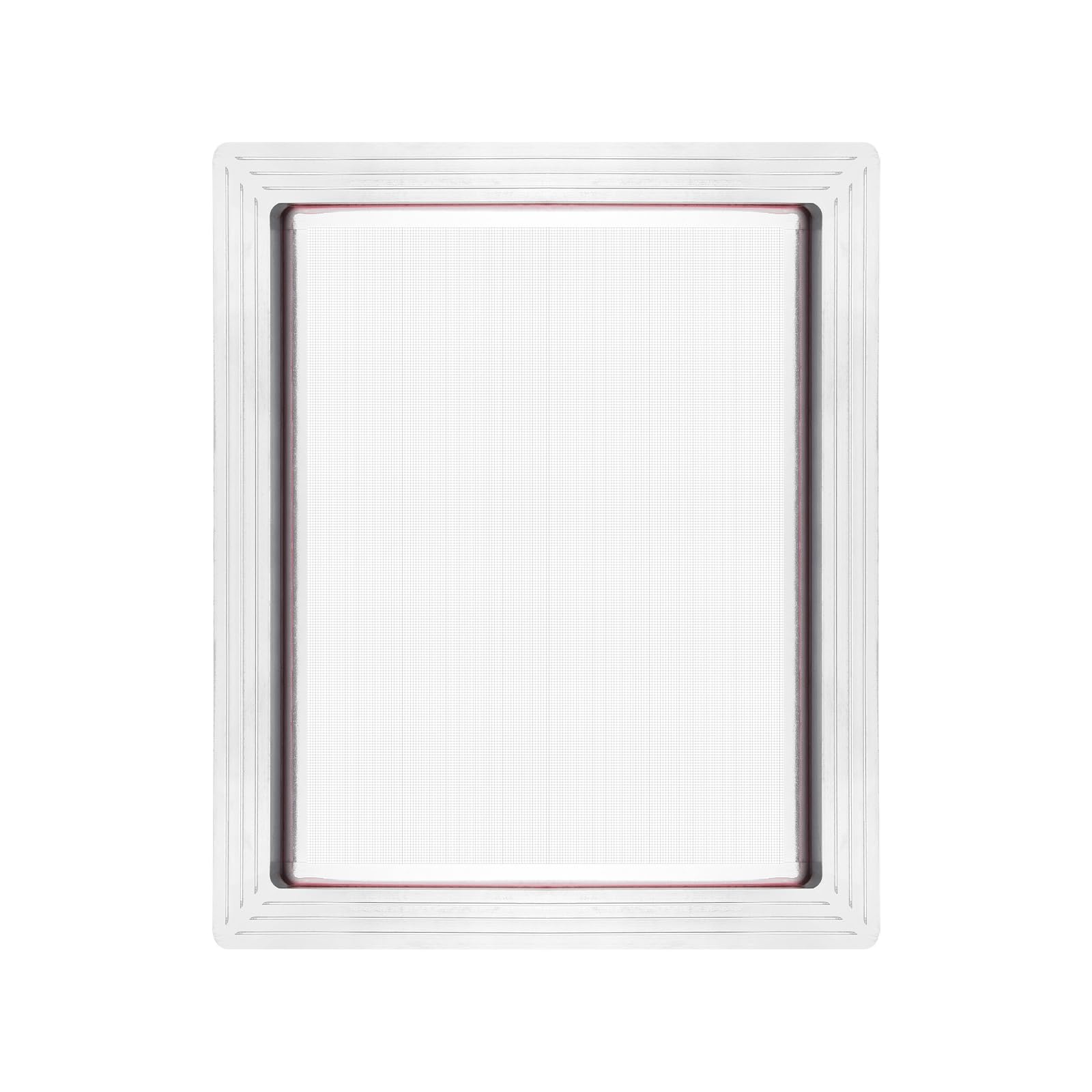 PATIKIL 10x8 Inch Aluminum Silk Screen Printing Frames with 110 White Mesh, Silk Screen Printing Frame for Screen Printing, Silver