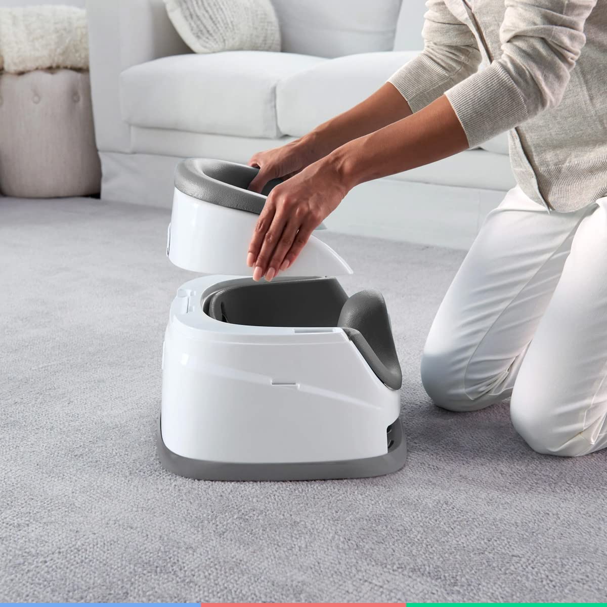 Ingenuity Baby Base 2-in-1 Seat - Slate - Booster Feeding Seat