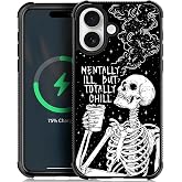 Deaorew for iPhone 17 Case | Classic Slim Cover Design | Skeleton Coffee