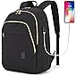 Laptop backpack Bagsmart Travel Business Backpacks with USB Charging Port 15.6 inch College School Computer Book Bag for…