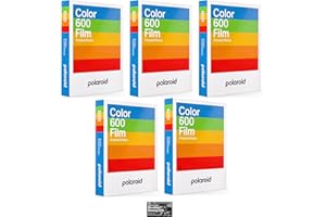 THE IMAGING WORLD Impossible/Polaroid Instant Color Film for Polaroid 600 and Polaroid Originals OneStep Cameras - 5 Pack