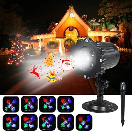 Amazon.com: Proyector de luces LED animadas para Navidad ...