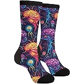 Tuaakeo Police Funny Novelty Socks Casual Athletic Crazy Crew Socks For Women Men