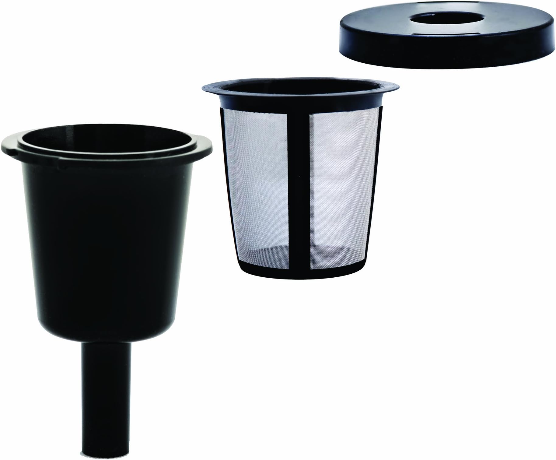 Mecelco Universal Single Cup System Coffee Filter, Small, brown/stainless steel