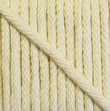 5 m Baumwollkordel 6 mm rohweiß