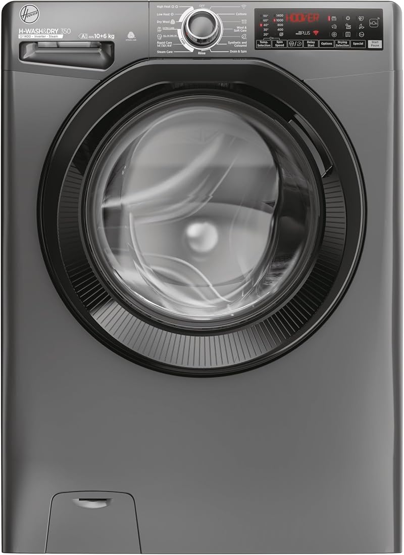 Hoover H-WASH&DRY 350 Freestanding Washer Dryer 10/6 kg Anthracite
