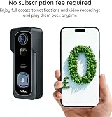 BOIFUN 2K Wireless Video Doorbell Camera No Monthly Fee Alexa Night Vision view 3