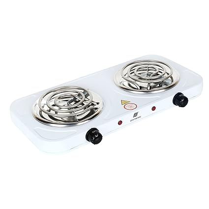 Buy Poweronic Electric Double Burner 1000w 1000wg Coil Induction