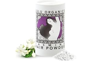 Lulu Organics All Natural Dry Shampoo and Hair Powder- Paraben Free, Talc Free, Ideal for Oily Hair and Every Hair Color, Travel Size Dry Shampoo, Jasmine, 1 oz