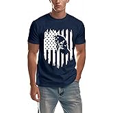 LBP American Flag Eagle Shirt Men's 1776 July Patriotic T Shirt 4th of July Tees USA Flag Shirt