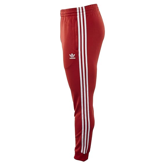 adidas red track pants