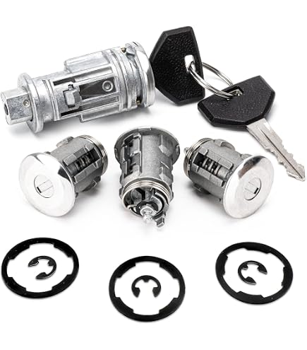 JEPPESEN jeepラングラー KEY CYLINDER COVER Amazon.com: Single Door Lock Cylinder Retainer Made of Black