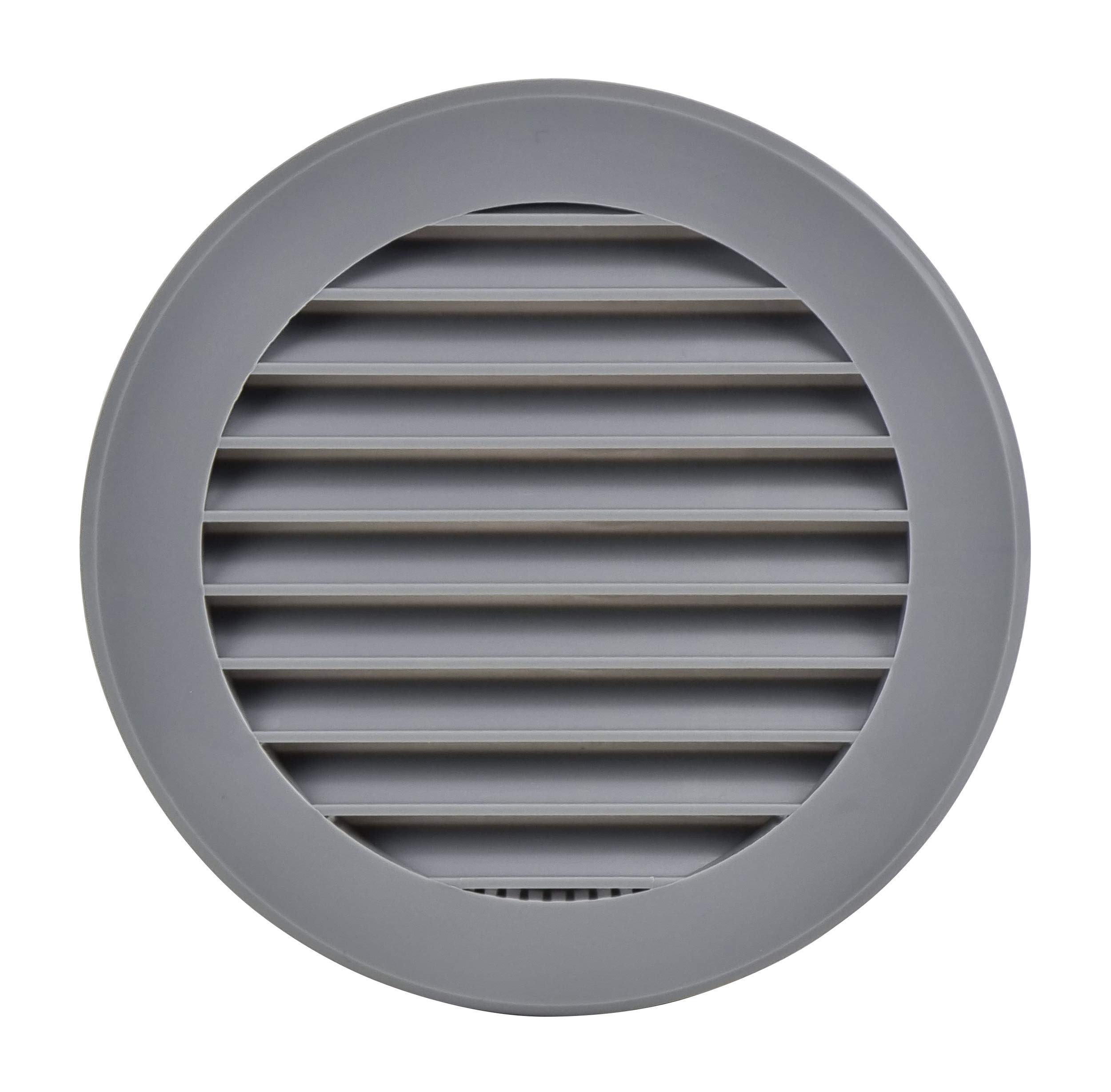 Steinberg14 Grey 100mm Air Vent Cover - 4 inch Round Air Vent Covers for Walls and Ceilings - Air Vents for Interior Walls - Plastic Ventilation Grille
