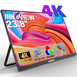 Innoview 23.8” 4K Large Portable Monitor, UHD