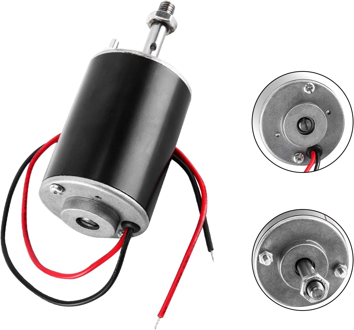 YaeGarden 12V 30W High Speed CW/CCW Permanent Magnet DC Motor Electric Micro Speed Reduction Geared Motor For DIY Generator (DC 12V 3000RPM) - - 
