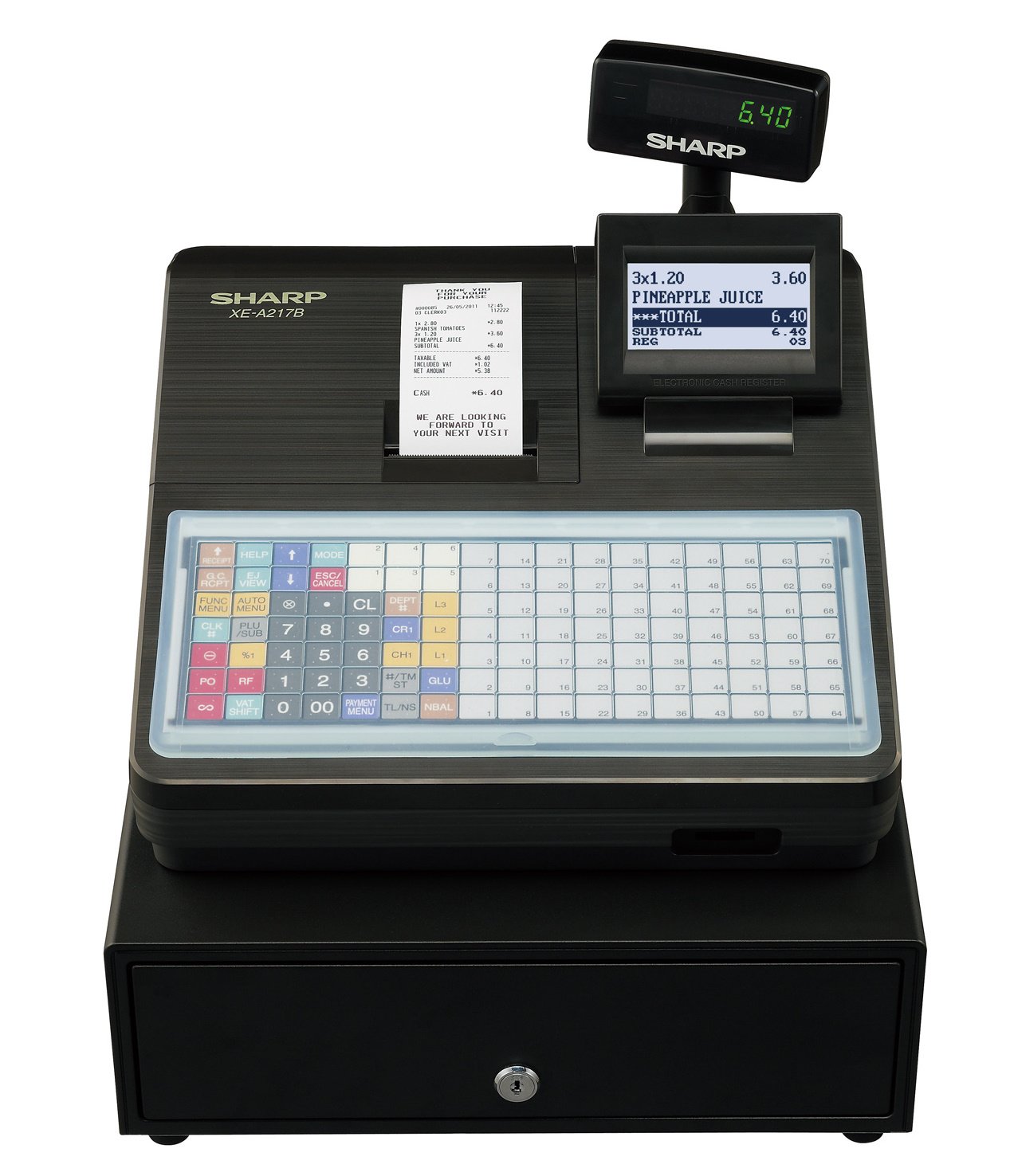 Sharp Cash Register Black Amazon.co.uk Office Products