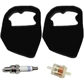 LIZAPUS 2PCS Air Filter Element Compatible with Yamaha TTR90 E TTR90 | E Spark Plug Tune Up Kit 5HN-14451-00-00