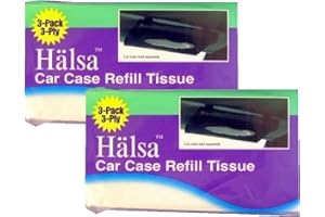 Halsa Auto Visor Tissue Refills for Tempo Visor - 2 Bags (Total of 6 Refills)