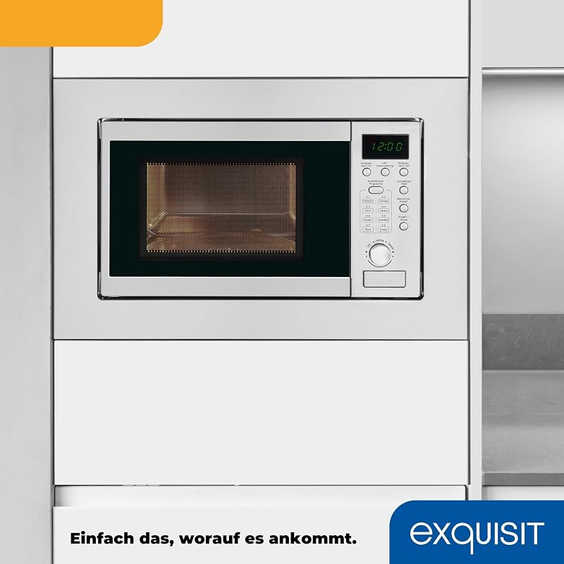 Einbaumikrowelle mit Grill, 20 L, 800 W, Inoxlook