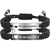 Couple Matching Bf and Gf Bracelets, Best Friend Friendship Bracelet, Adjustable Stretch Bracelets Jewelry for Him and Her