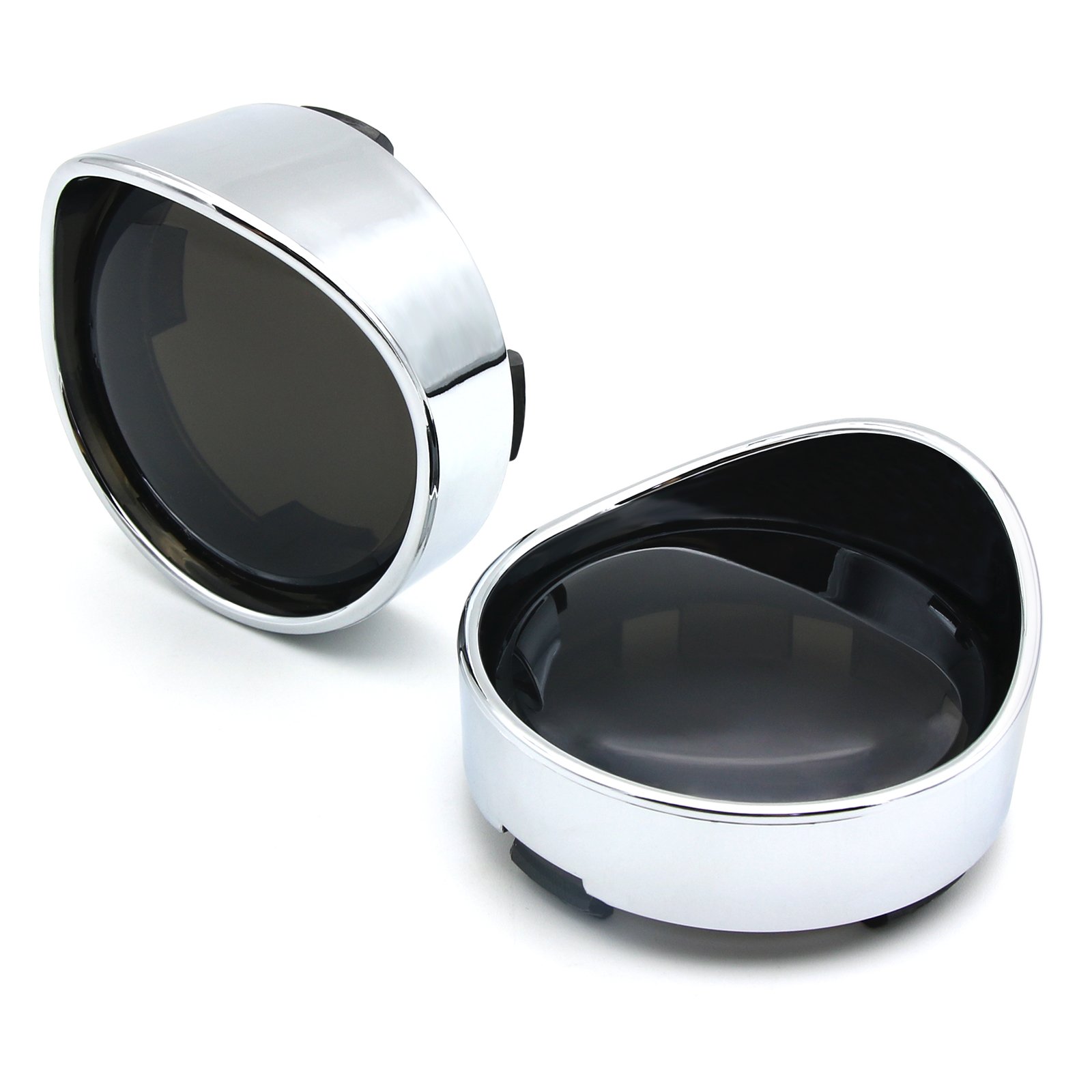 Turn Signal Light Lens Cover Bezels Visor Black W/Smoke For Turn Signal Light Lens Cover Bezels Visor Black W/Smoke For