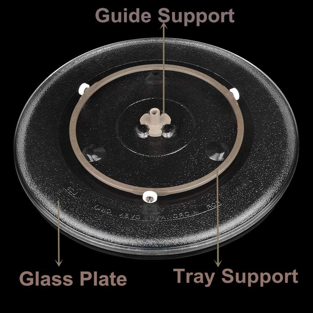 Microwave Turntable Ring Microwave Oven Rotating Roller Support Ring, Microwave Glass Plate Tray Wheel Ring(Large, 2 Pieces): Home Improvement