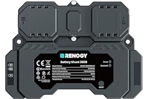 Renogy Battery Shunt 300, Remote Battery Monitoring, Range 8V-120V up to 500A, High Precision Current Sensor, Compatible Lead Acid, LFP, Li-ion, and Ni-MH Batteries