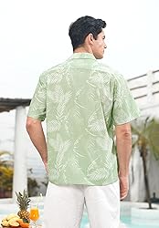 Men's Hawaiian Floral Shirts Cotton Short Sleeve