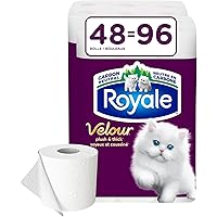 Royale Velour Toilet Paper, 48 Equal 96 Rolls, 142 Bathroom Tissues per roll