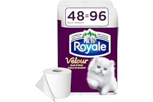 Royale Velour Toilet Paper, 48 Equal 96 Rolls, 142 Bathroom Tissues per roll
