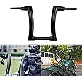 12'' 14'' 16'' Ape Handlebars Hangers 2 inch Z Handle Bar Fit For Harley Sportster Touring Road Glide Street Glide (Black 12'')