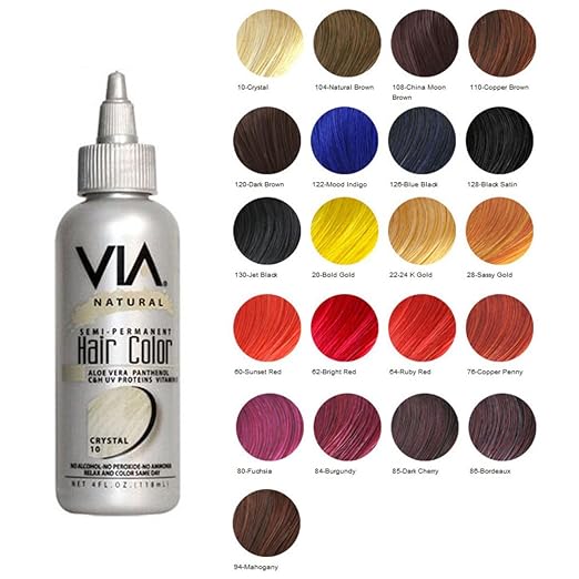 Via Natural Hair Color Buby Red 64 60ml Amazon Co Uk Beauty
