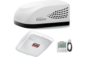 FOGATTI InstaCool 13500BTU RV Air Conditioner – Quiet Rooftop AC Unit, All-in-One Design, Easy Install for Campers & Trailers, 115V (AC)