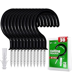 Etoolia 30 pcs Ceiling Hooks for Hanging