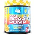 BPI Sports Best BCAA Pump - BCAA Powder Intra Workout Sports Drink with Branched Chain Amino Acids for Hydration & Recovery, for Men & Women - Lemon Squeeze - 25 Servings