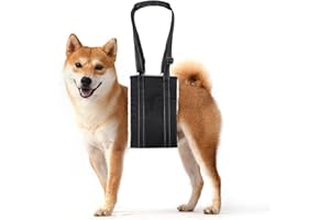 LENPESTIA Adjustable Dog Lift Harness Dog Sling Portable Dog Sling for Back Legs Dog Lift Harness for Large Dogs Soft Lift Support and Rehab Harness for Senior,Injured,Disabled Dogs After ACL Surgery (M)
