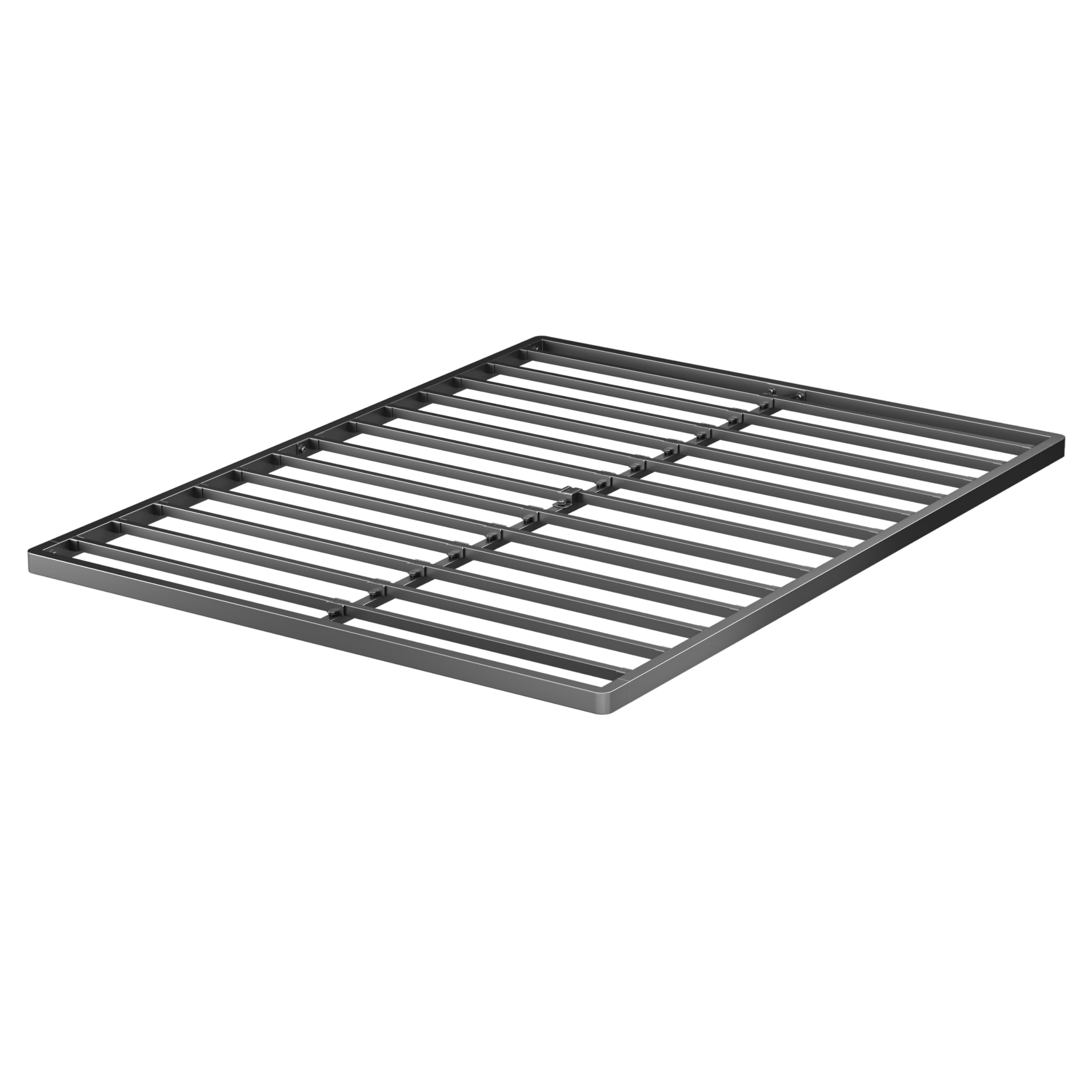 Photo 1 of **MINOR SCRATCHES*** VIPSHOW 2 Inch Queen Metal Box Spring with Round Corners - 3000 lbs Capacity, Low Profile Bed Slat Replacement Bunkie Board with Steel Slats, Noise-Free, Easy Assemble, Black