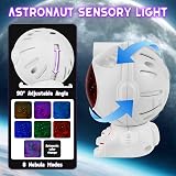 Joyreal Sensory Lights Toy Set Astronaut Galaxy Projector 4pcs with Remote view 2