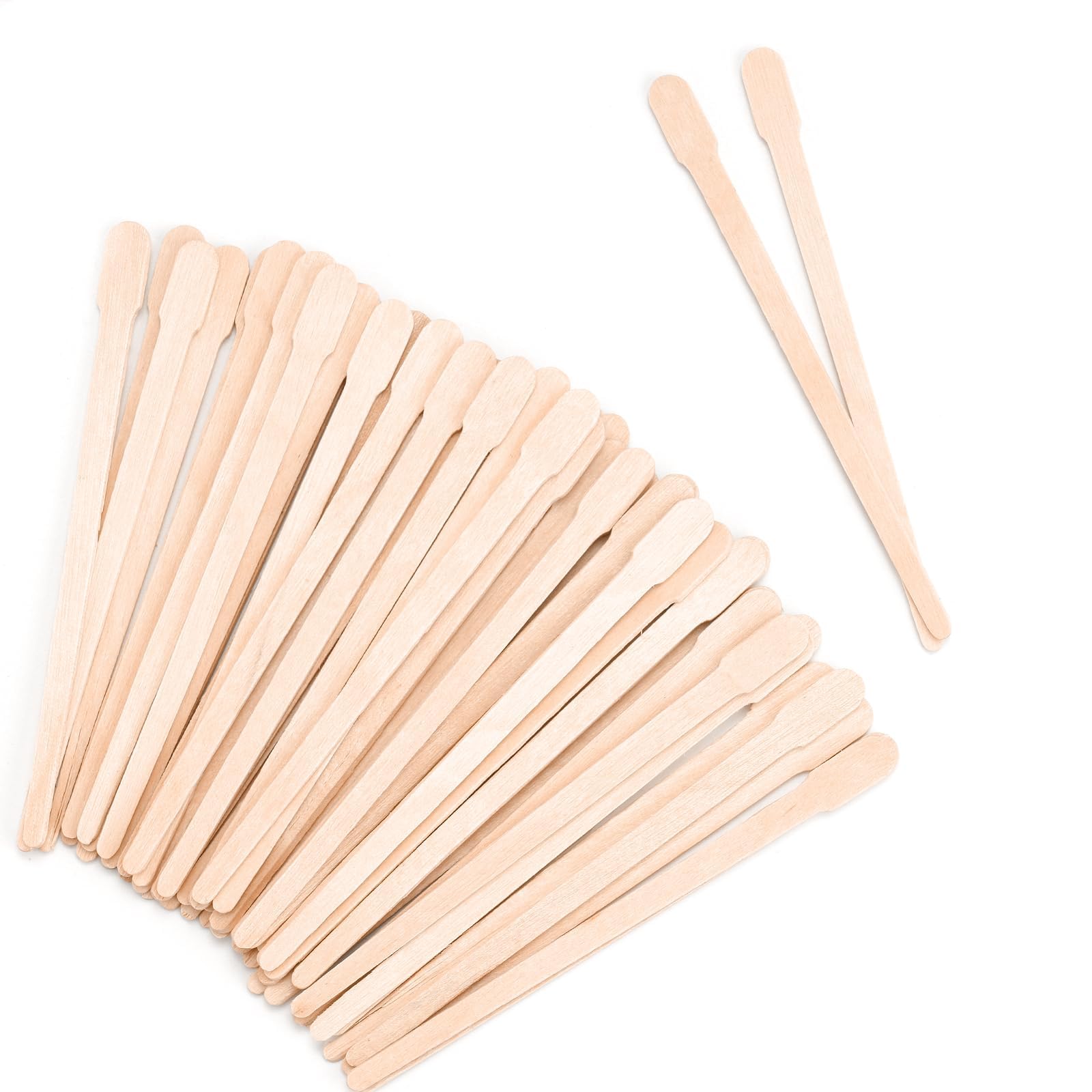 Photo 1 of 1200 Pcs Eyebrow Wax Sticks, Small Wooden Waxing Sticks, Wax Spatulas Craft Applicator Sticks for Body Hair Removal, Eyebrow Lip Nose Brow Facial Smooth, Skin-Spa Home Usage