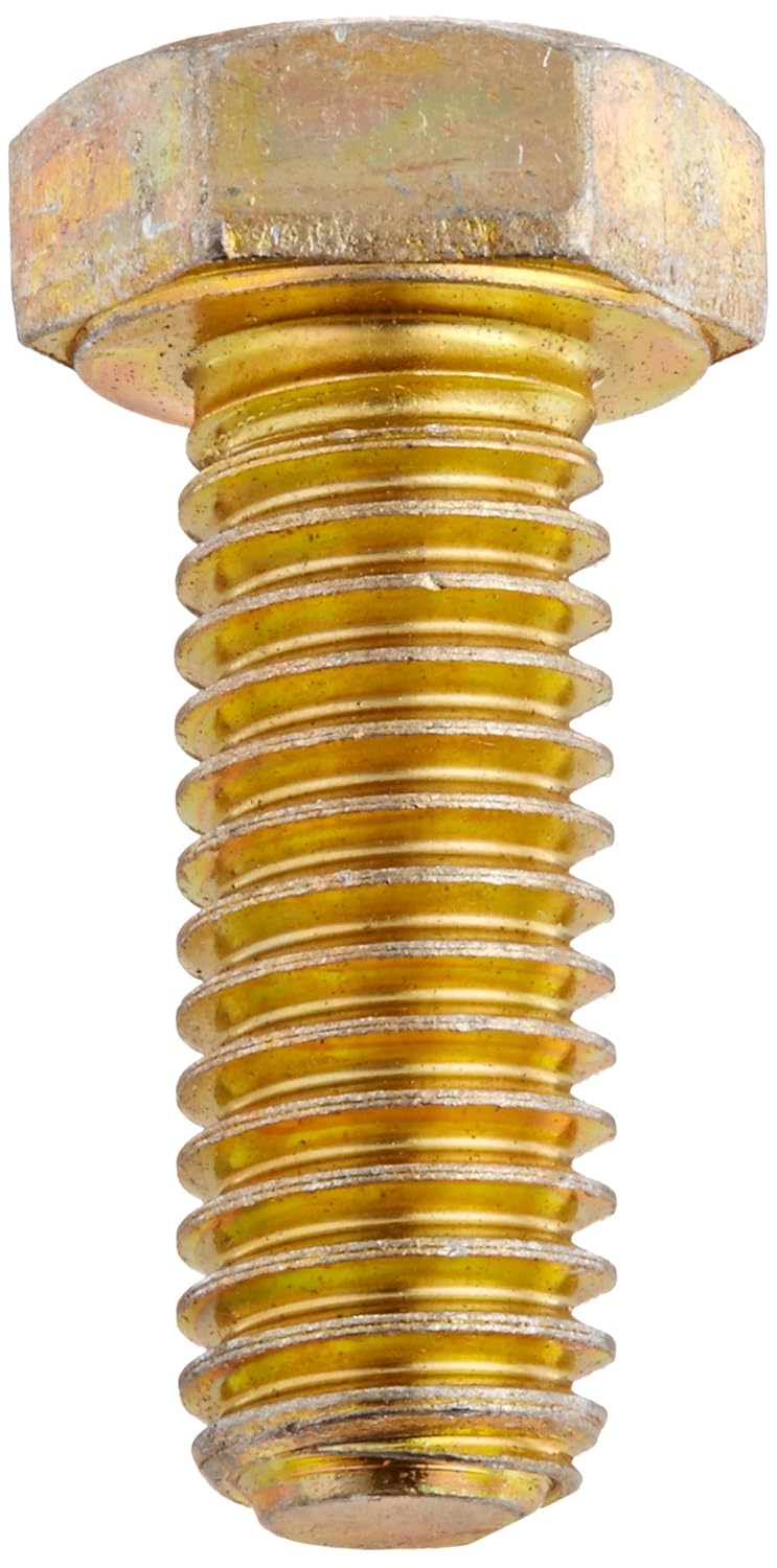 Head, Hex Finish, Plated YellowChromate Zinc 8, Grade Bolt, Hex Steel